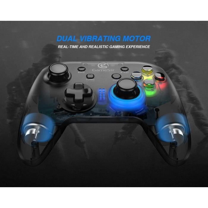 Game Controller - Gamesir - T4 - 2.4g Wireless - Windows Compatible - Translucent Design