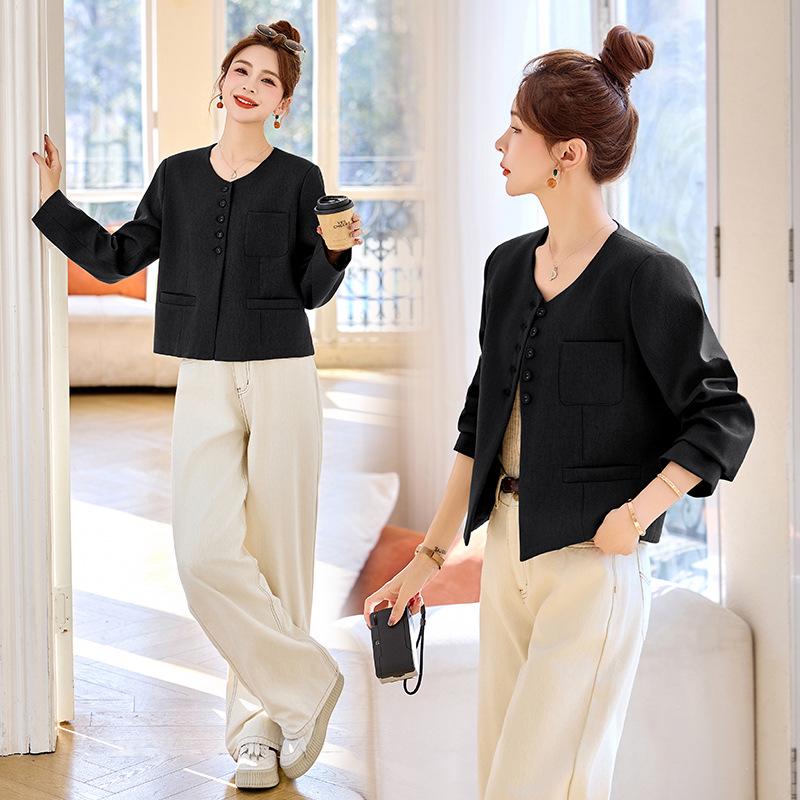 

2025 Весна Маленький женский Высококлассная Мода Верхняя одежда MX892 XXL 130-140 jin темно-серого