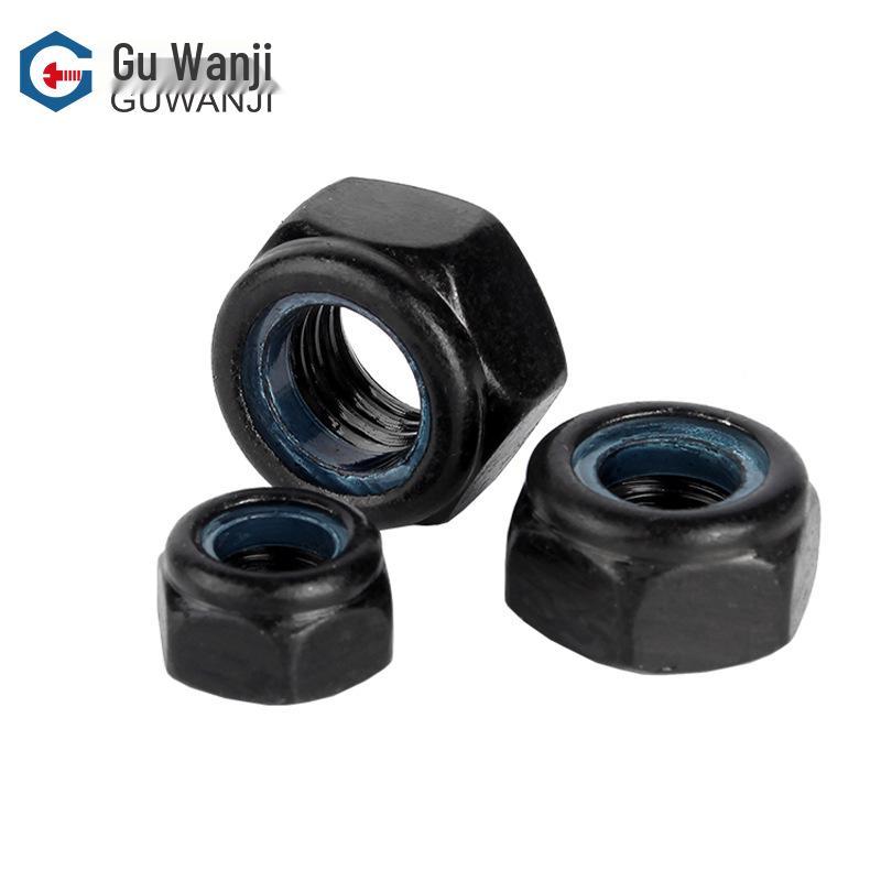 304 Stainless Steel Anti-Loosening Self-Locking Nut with Fine Thread and Reverse Thread Options (Sizes: M4, M5, M6, M8).
