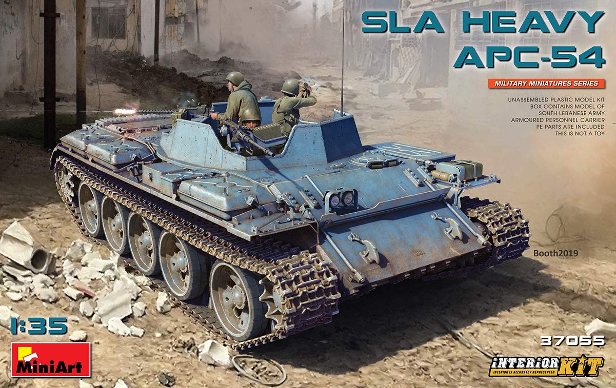 

Miniart South Lebanon Army SLA Heavy Tank Full Interior Plastic Model MA37055 1/35 APC-54 (Interior Reproduction)