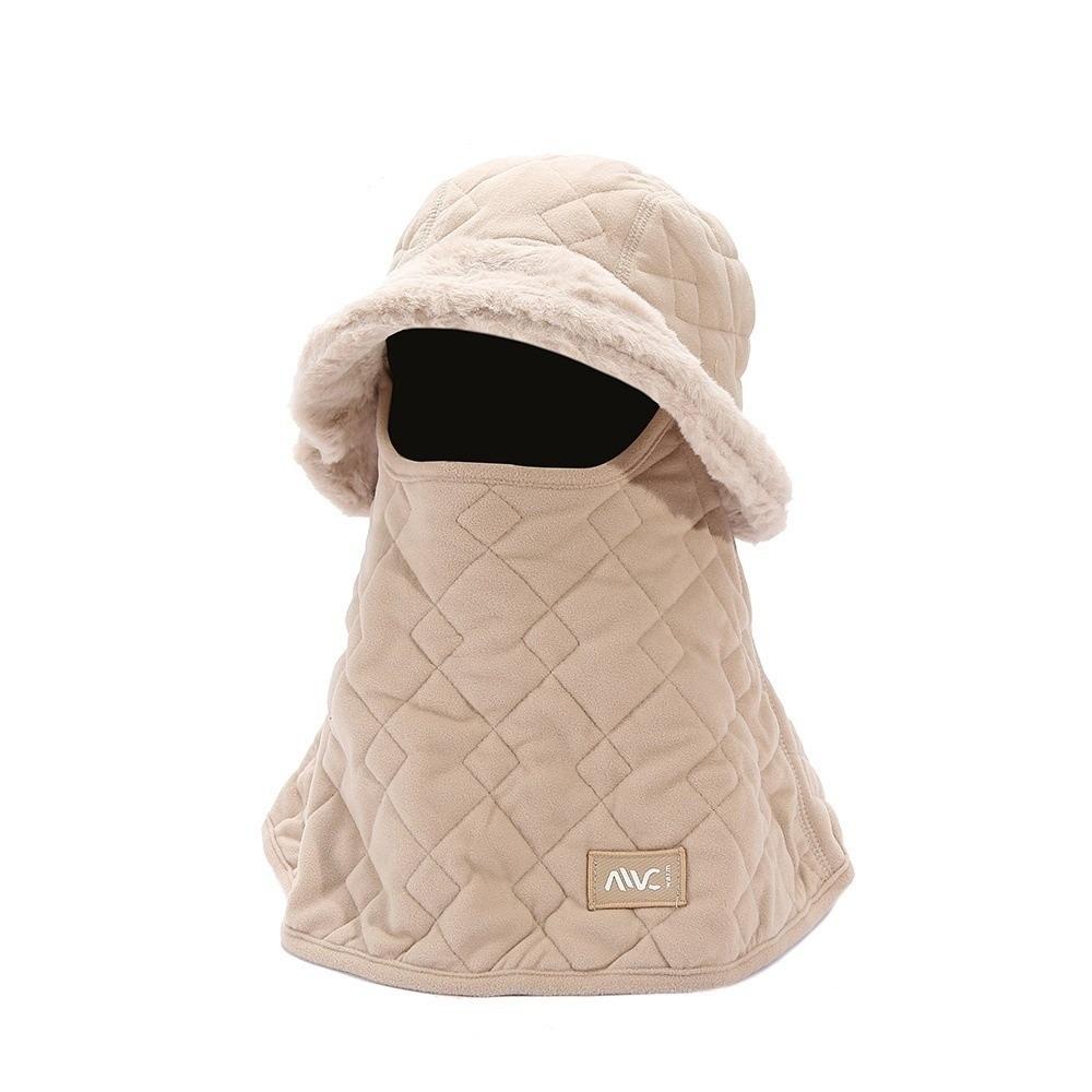 

Ветрозащитная шапка-пуловер, теплая шапка-подшлемник, новая шапка-бини, для занятий спортом на открытом воздухе бежевый