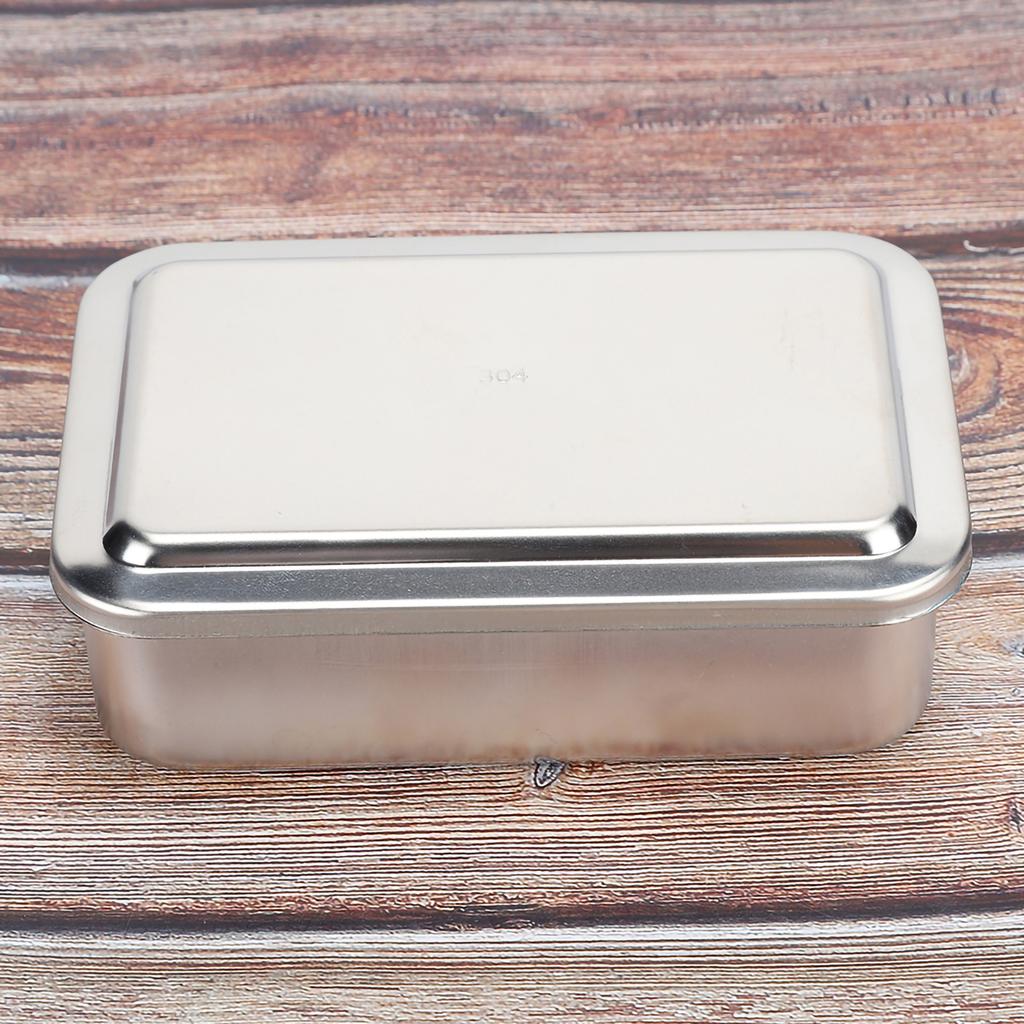 6inch Cleaning Box 304 Stainless Steel Instrument Storage Tray Cleaning Box with Lid