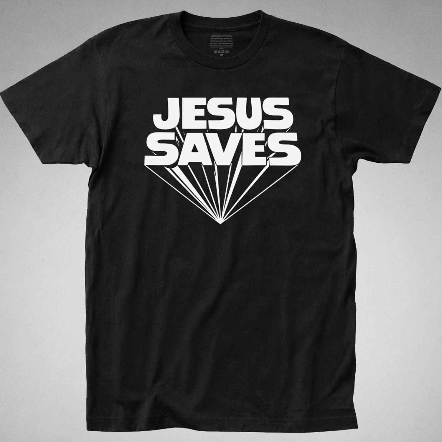 JESUS SAVES T-Shirt tee christ god king keith moon the who retro classic 70s XXXL