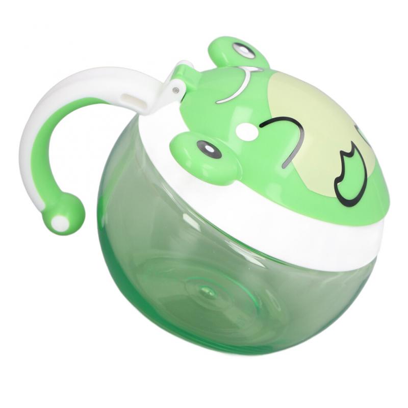 Baby Snack Container Animal Shape No Spill Impact Resistance Safe Tritan Toddler Snack Cup for Outdoor Travel Frog