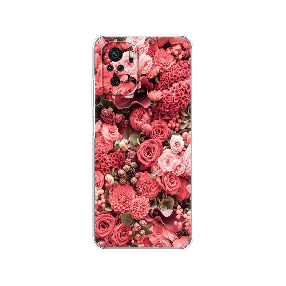 For Xiaomi Redmi Note 10 10S Case 4G 5G Silicon Soft Tpu Back On Redmi Note 10 Pro Global Phone Cover Note10 S Bumper Etui Funda