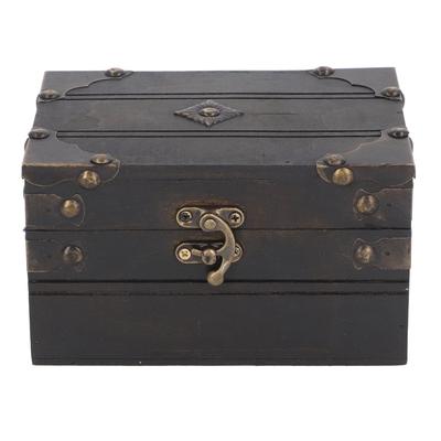 Retro Vintage Wooden Jewelry Box Treasure Storage Box Organizer Container Case Chest Trinket Box
