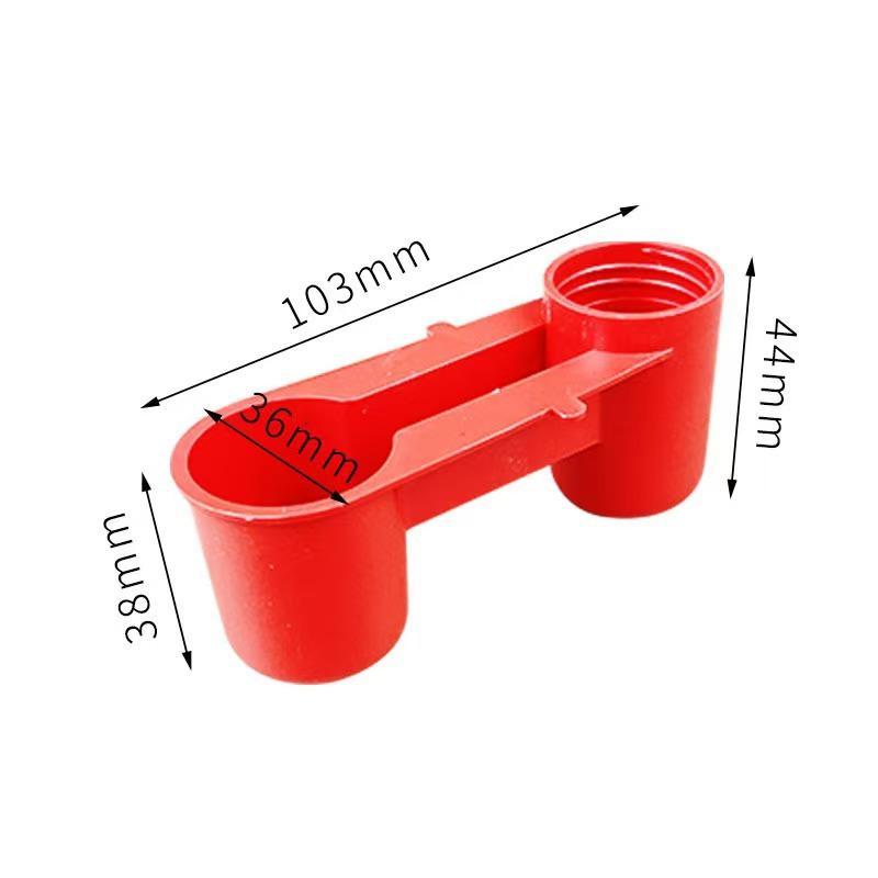 

Small Bird Feeder Automatic Foot Feeding Tool Outdoor Bird Feeder Hanging Nut Feeding Drinking Dispenser Holder Food Container 1pc червоний