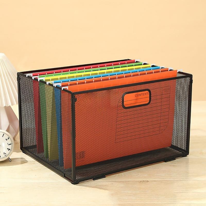 Metal Desktop File Organizers Magazine Book Organizers Storage Case Detachable Stackable for School Office Supplies