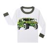 2-częściowy zestaw piżam dla dzieci z długim rękawem, nadrukiem w T-shircie i spodniami, miękka dzianinowa bielizna nocna dla chłopców i dziewcząt, wygodna, świąteczna bielizna nocna