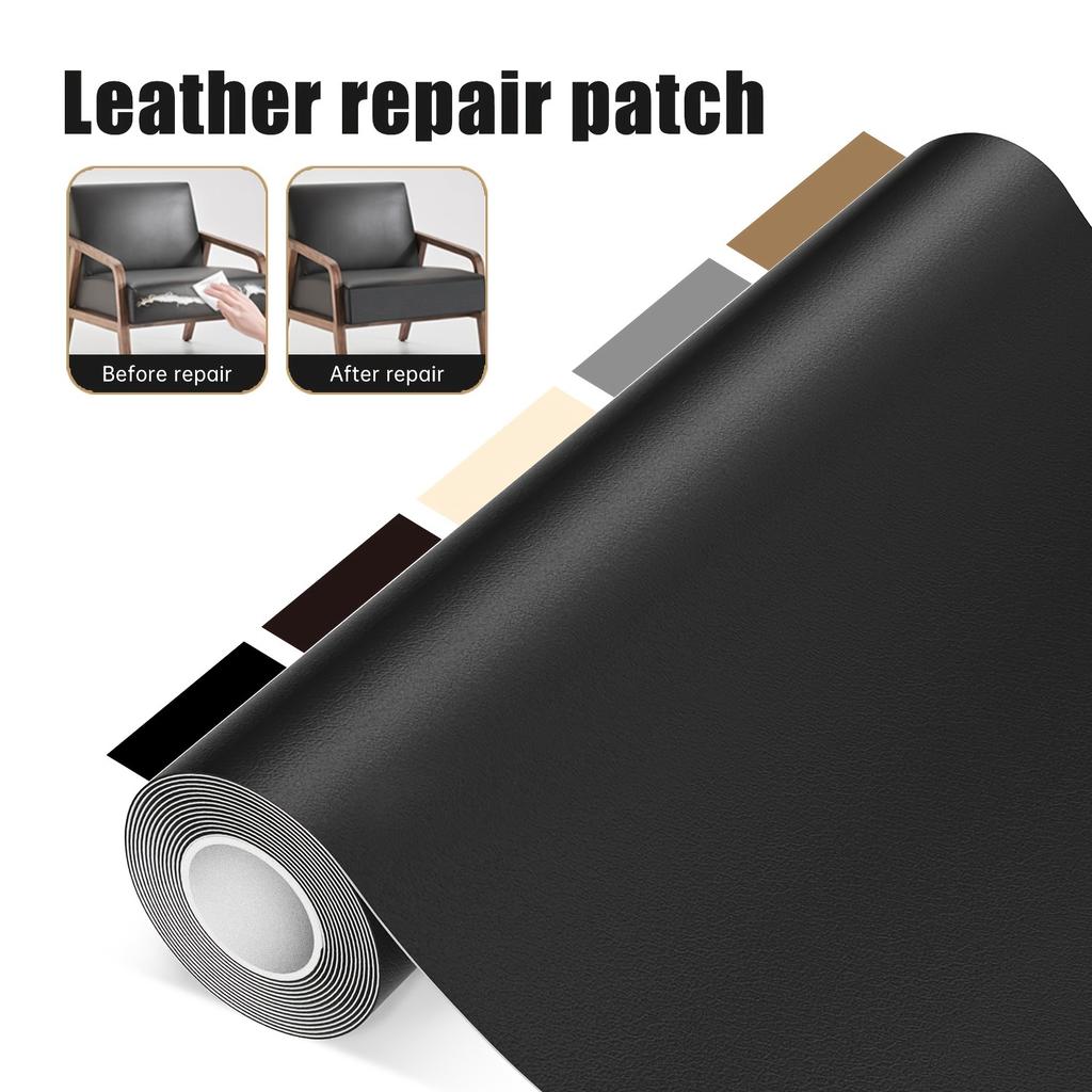 Self-Adhesive Faux Leather Repair Patch 35.0x137.01cm - Quick Fix for Sofa Seats, Motorcycle Cushions & Bed Headboards