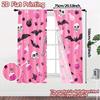 2D Flat Printing  JIT 2pcs   Curtains (Without Rod) Halloween Whimsy Modern Curtains&Drapes Durable Polyester Curtains Art Deco
