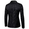 Men's Bling Jacquard Tuxedo Suit Party Coat Blazer Gentleman Jacket