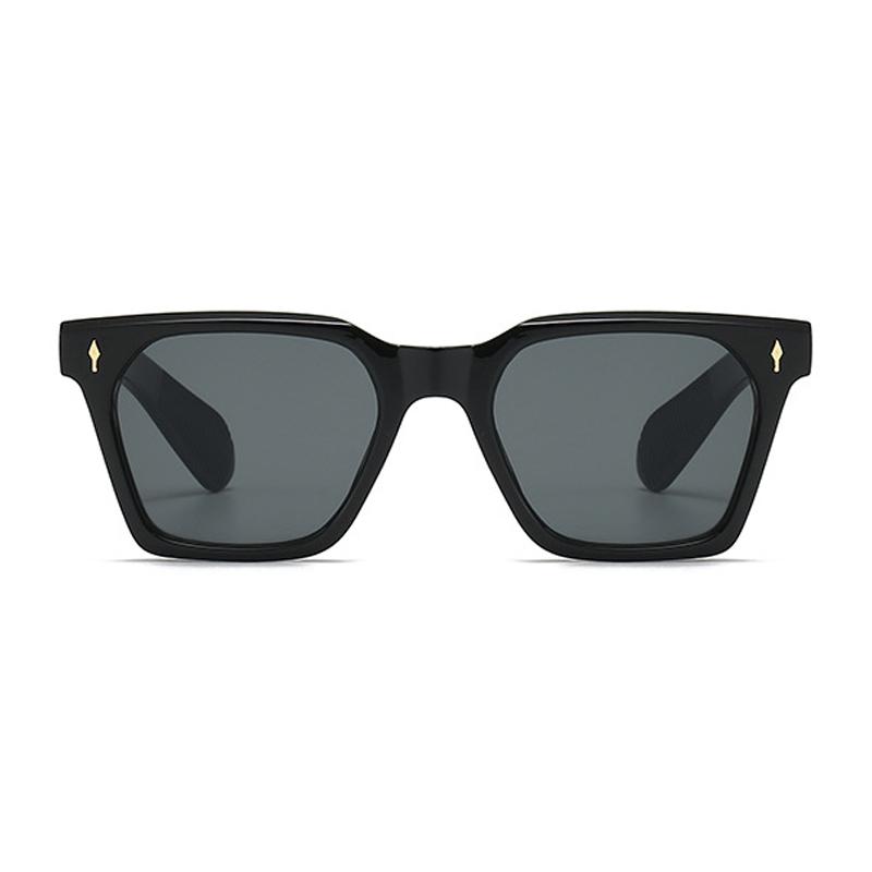 SHAUNA Retro Square Sunglasses Women Rivets Gradient Shades UV400 Retro Punk Men Sun Glasses