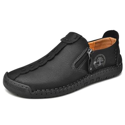 Sapatos Masculinos 2025 Couro Feito à Mão Sapatos Masculinos Casuais Slip On Mocassins Sapatos de Couro Respiráveis Sapatos Masculinos Planos Venda Quente Mocassins Ferramentas