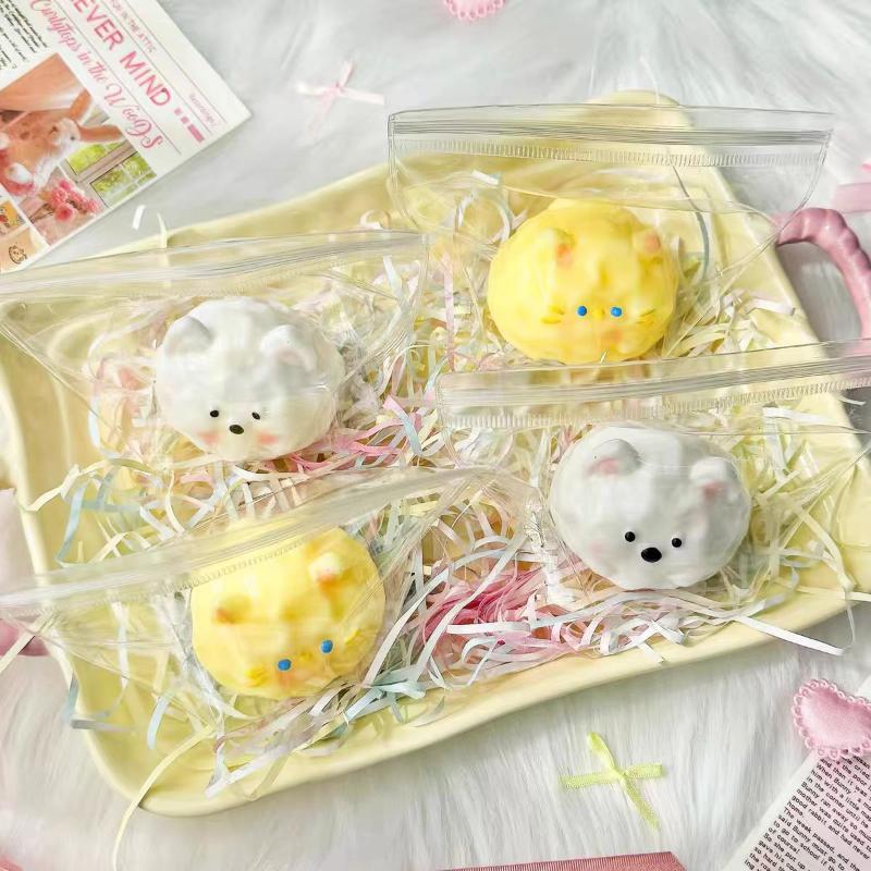 Cat Dogs Quishy Soft Stress Relieving Toy Slow Rebound Soft Pinch Decompression Squeezing Stress Relieving Ball For Kid Adults