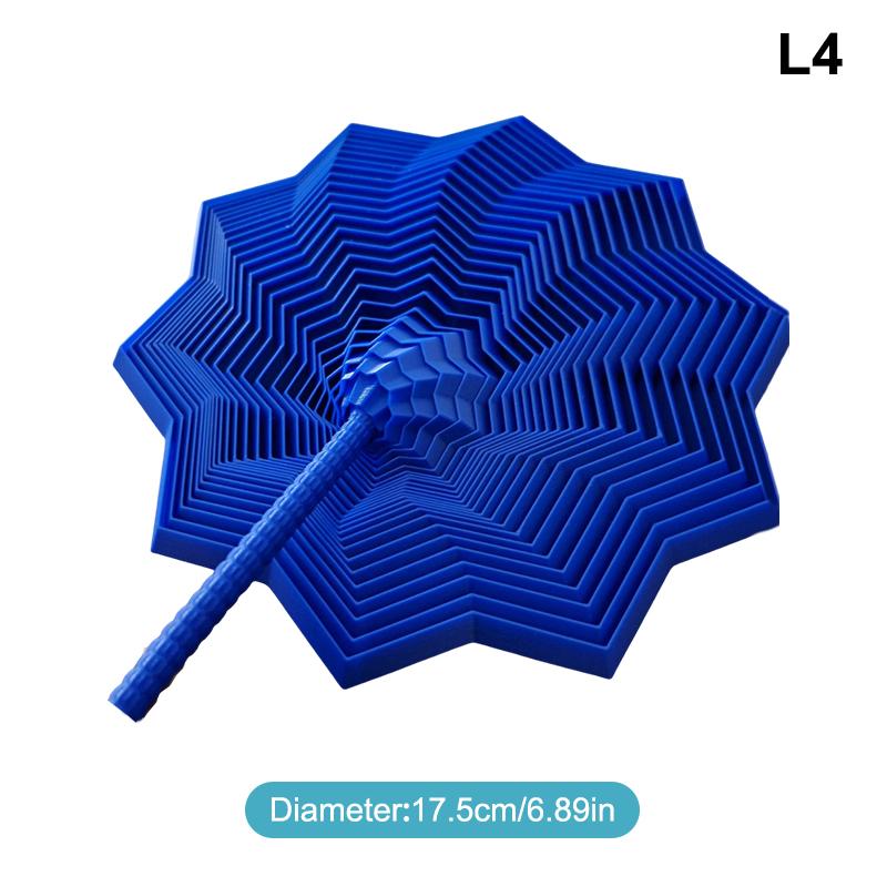 3D Printed Expanded Sensory Fidget Star Star Shaped Fidget Toys With Handles Decompression Toys Stress Relief Whirling Spiral