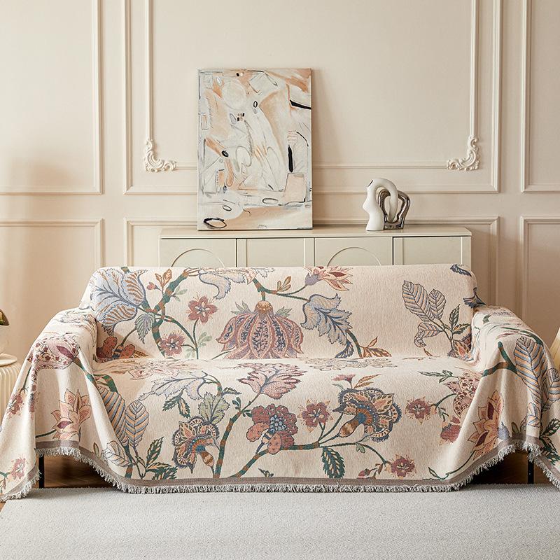 

Французское высококачественное диванное полотенце с синельным принтом, универсальный чехол для дивана Four Seasons, полностью покрытый чехол для дивана, чехол для дивана 180-230