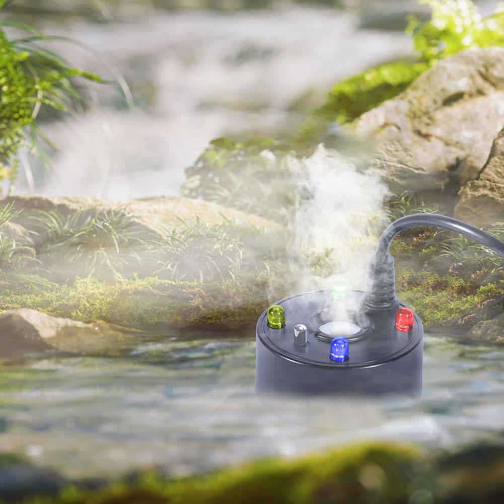 USB 5V Mini LED Pumpkin Light Fogger Garden Water Fountain Pond Fog Machine for Party Festival Home Fish Tanks Decoration