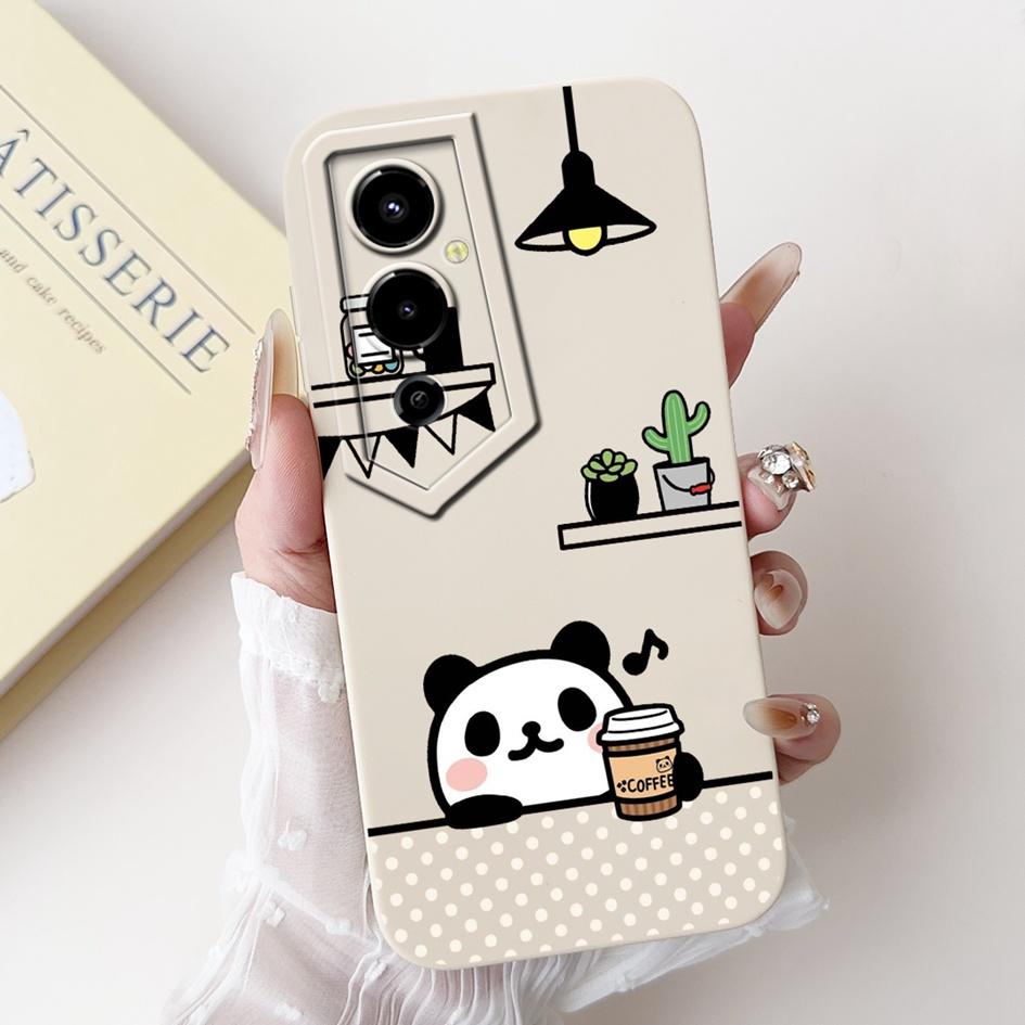For Tecno Pova 4 Cases LG7n Fashion Flower Soft Liquid Silicone Fundas Matte Cover For Tecno Pova 4 Pova4 4G Pro LG8n Phone Case