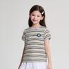 Deesha Girls' Striped Short-Sleeve T-Shirt