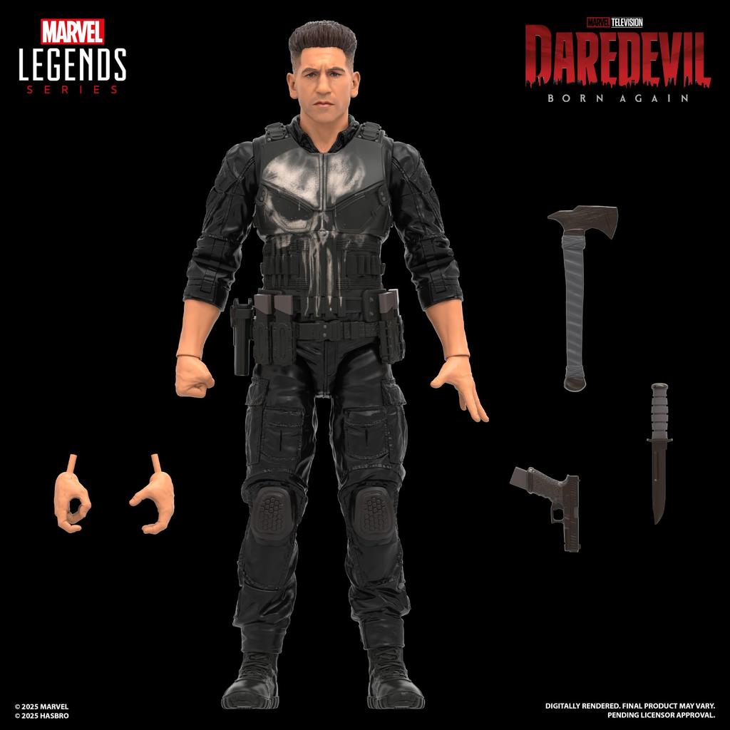 Marvel Legends Series Born Again Punisher Collectible Action Figure Daredevil 6-Inch