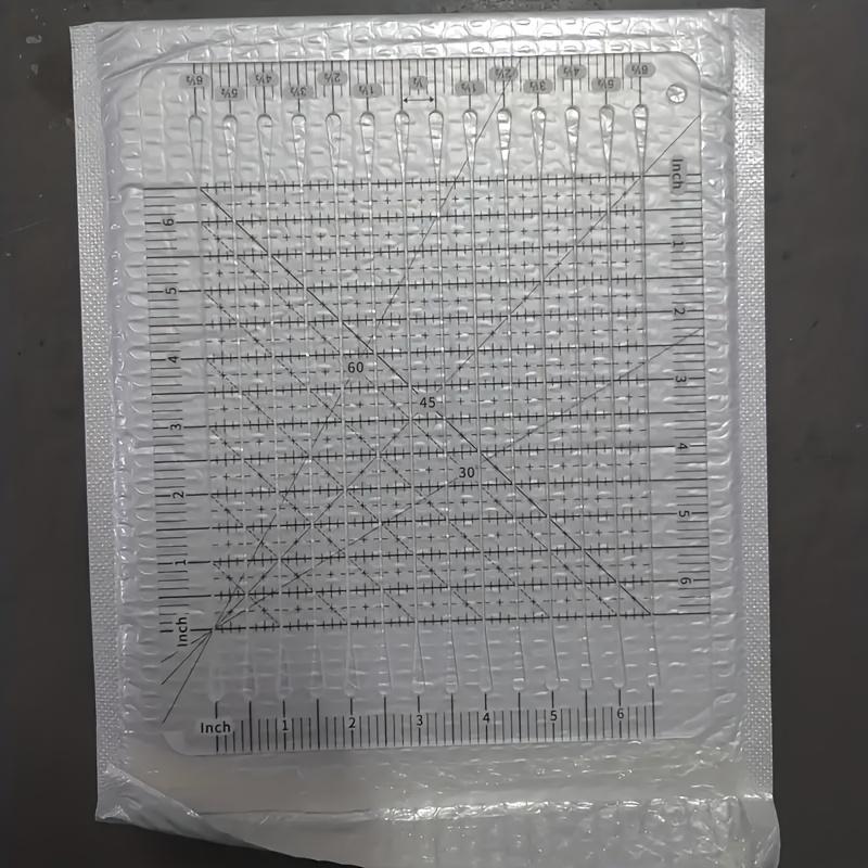 Transparent Acrylic Repair Ruler, Sewing and Repair Template, Suitable for DIY Crafts New Acrylic Repair Ruler Sewing Ruler