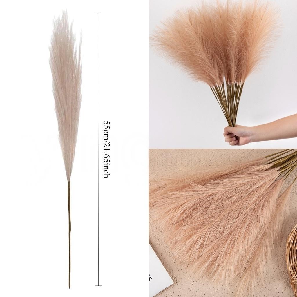

10pcs Artificial Reed Ins Wind Bouquet Imitation Flowers Bohemian Home Living Room Decor Fake Reed Christmas Wedding Decoration