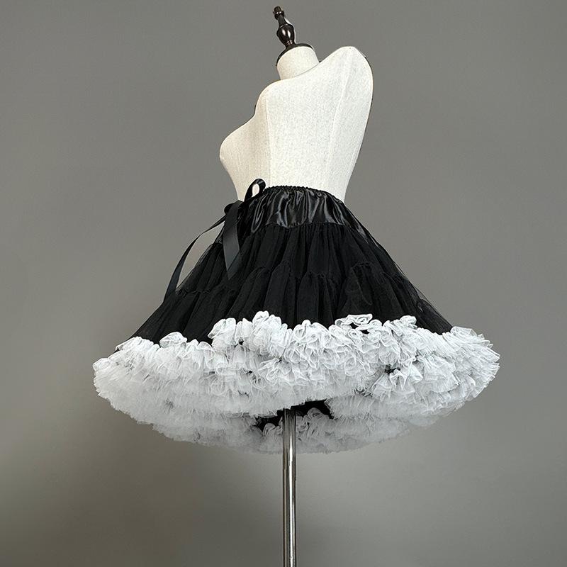 

Черный Лолита Облако Подъюбник: 45см Хэллоуин Дьявол Мягкая Девушка Пышная Юбка Default