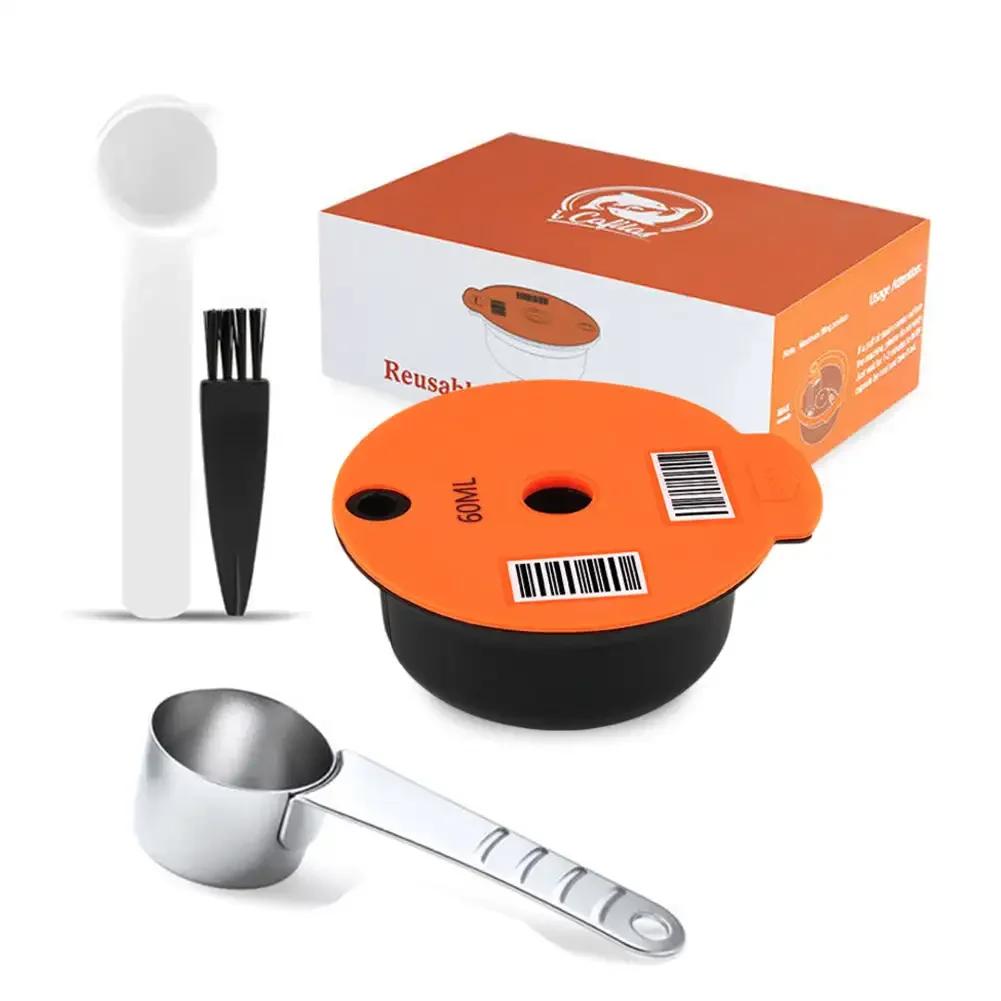 50-450ml Reusable Coffee Capsule for Tassimo BOSCH Machine Refillable Filter Cup Pod Espresso Maker Cafe Coffee Accessories