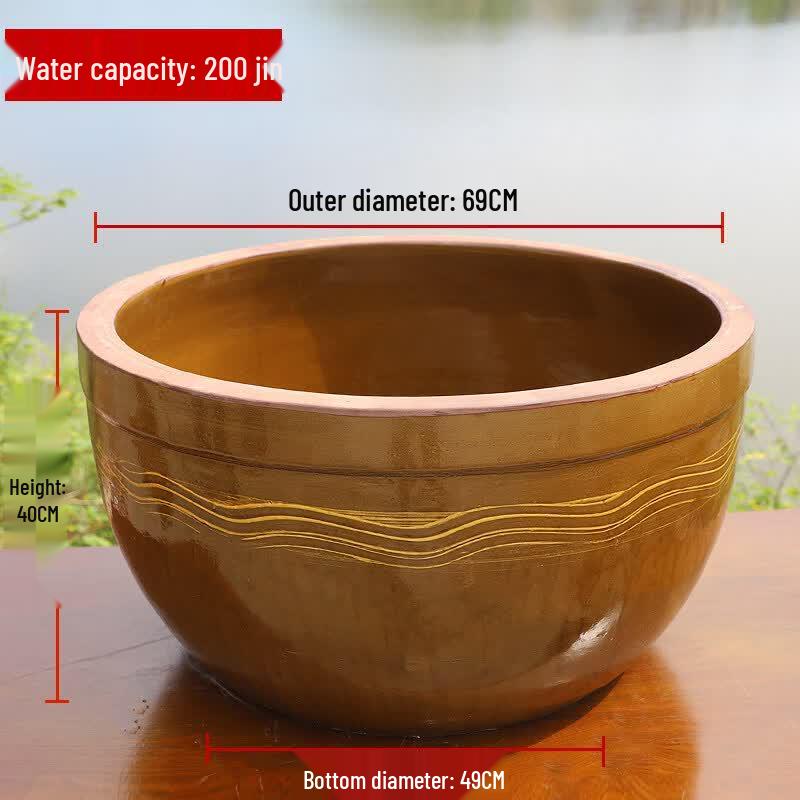 Traditional Ceramic Rice Wine Fermentation Crock
