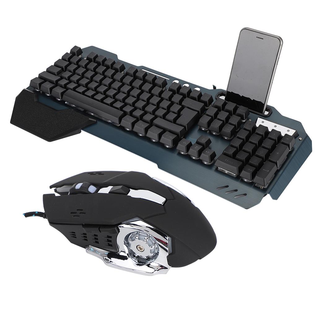 Wired Mechanical USB Keyboard & Mouse Internet Cafe Gaming Set