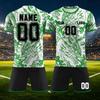 Anpassbares zweiteiliges Sporttrikot-Set mit kurzärmeligem Oberteil und Shorts, atmungsaktives Stoffmuster, Teamuniform