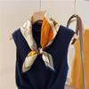 Fashion Horse Silk Mulberry Silk Mother'S Day Gift Silk Scarf Mom Girl Summer Chinese Square Scarf Shawl Scarf