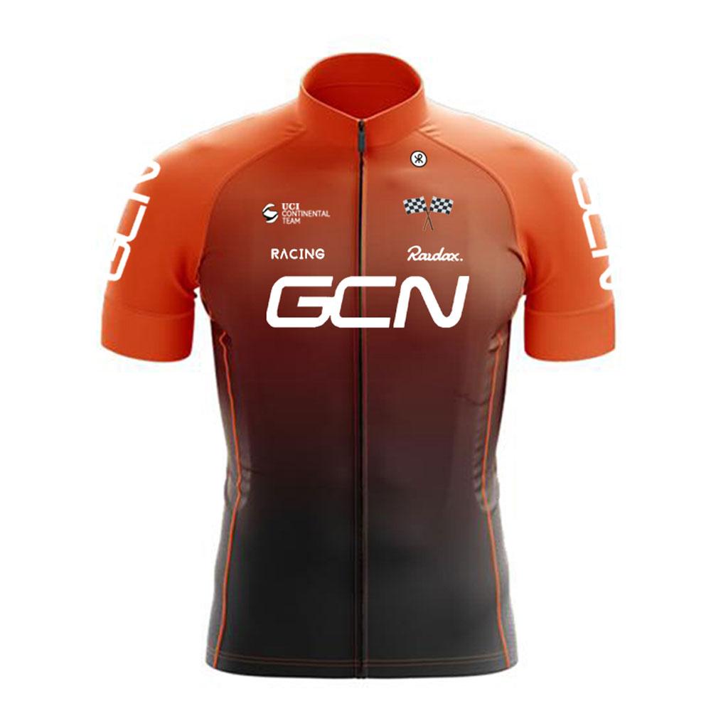 RAUDAX GCN New Men's Cycling Set Road Bike Breathable Cycling Jersey Short Sleeves Cycling Set Summer Cycling Team Training Suit