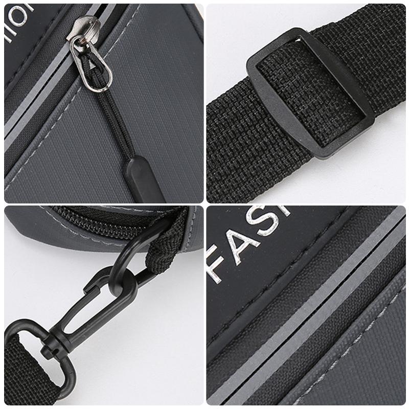 2025 New Men's Crossbody Bag Lightweight Commuting To Work Multi-layer Shoulder Bag Simple Fashion Men's Bag