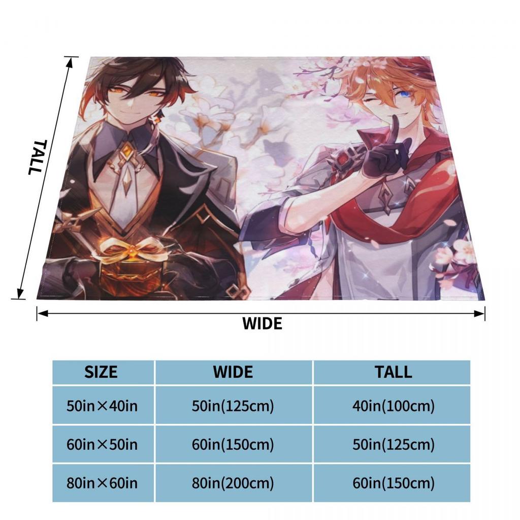 Anime Breathable Super Warm Soft Blanket for Bedding Travel Blanket Flannel