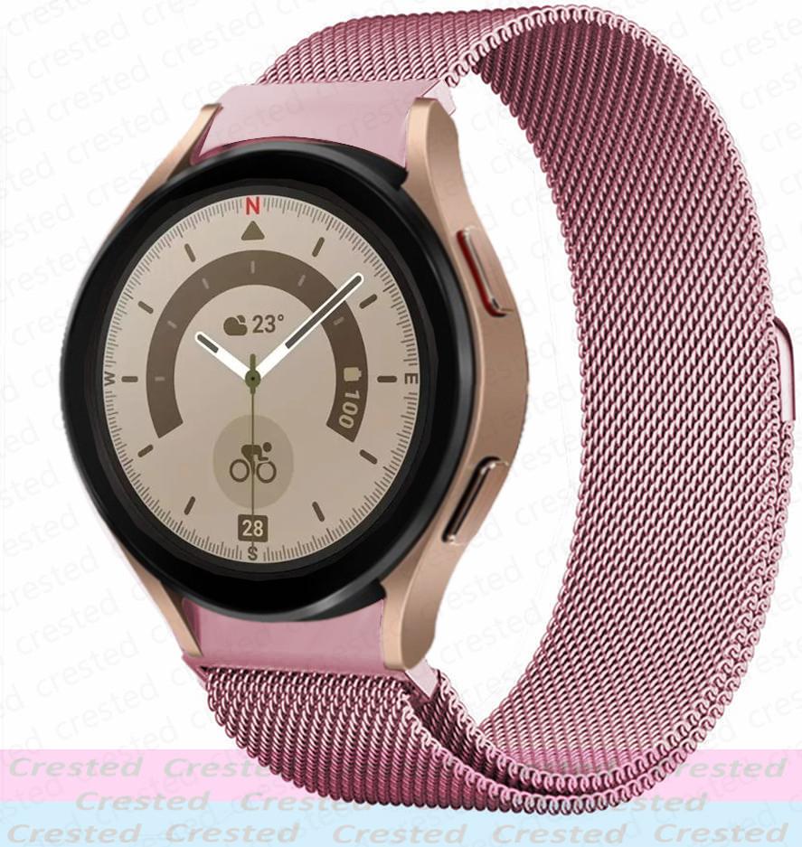 Milanese Loop Strap For Samsung Galaxy Watch 5/6/4 Classic/44mm 40mm 46mm No Gaps Metal Bracelet Galaxy Watch 5 pro 45mm Band