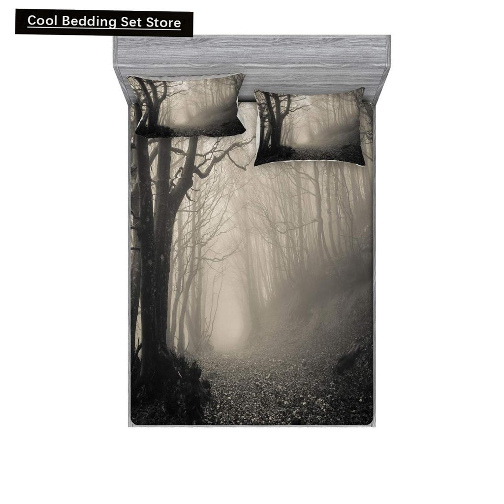 Halloween King Queen Duvet Cover Horror Blood Hand Bedding Set for Teens Scary Red Blood Stains 2/3pcs Polyester Quilt Cover