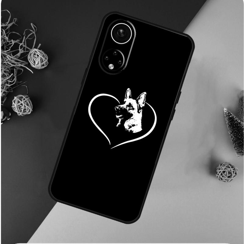 Cartoon German Shepherd Dog Case For Honor 200 Pro X9b X9a X8b X8a X8 X9 X9c 50 70 90 Honor Magic 7 Lite 6 5 Pro Cover