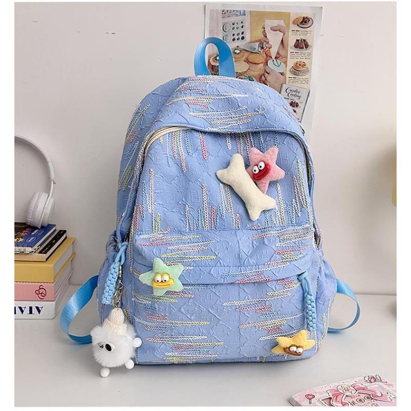 Cute schoolbag junior high school girls high value niche style college students design sense travel shoulders