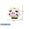 Lovely Animal Sphere Nanobrick Micro Diamond Block Panda Duck Elephant Penguin Dog Fox Build Brick Frog Owl Wolf Rabbit Cow Plaything