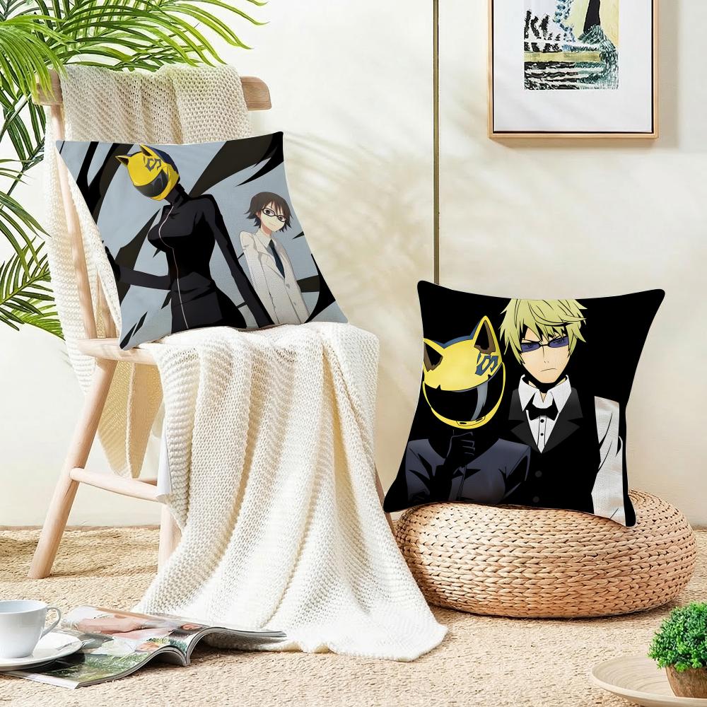 Thrilling DDurararaS Cushion Cover Breathable and skinfriendly linen pillowcase square removable and washable cushion