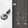 Adjustable Windproof Zinc Alloy Door Stopper Non-punch Magnetic Door Holder Heavy Duty Mechanical Door Stop