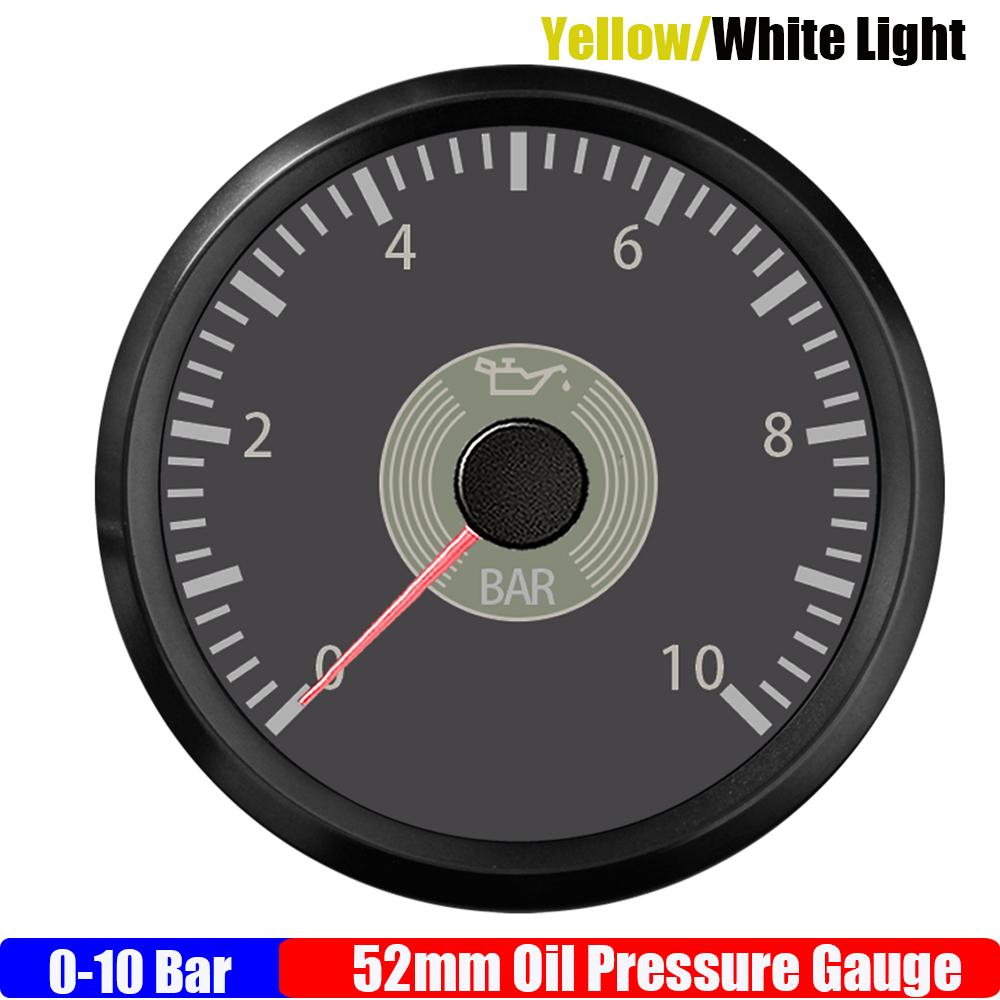 Retro Vintage Classic 2" 52mm Oil Pressure Meter Fuel Level Gauge Water Temp Gauge Voltmeter for Car Boat Marine Yacht 12V24V