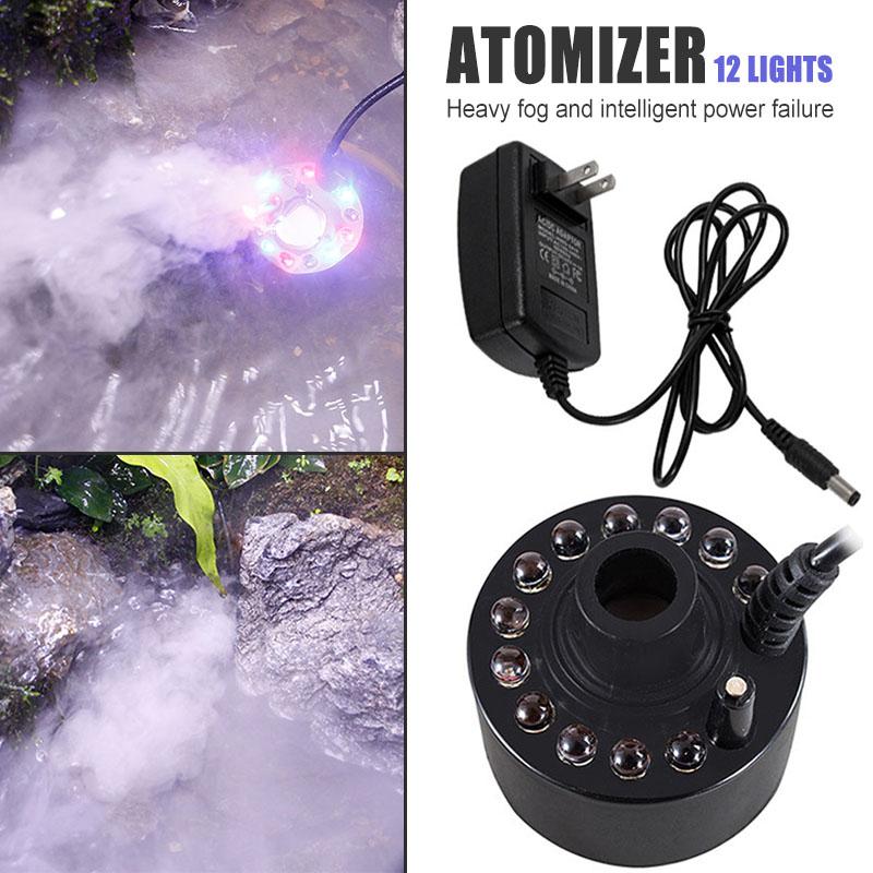 12 Leds Ultrasonic Mist Maker Atomizer Air Humidifier 20mm Easy To Operate And Easy To Replace