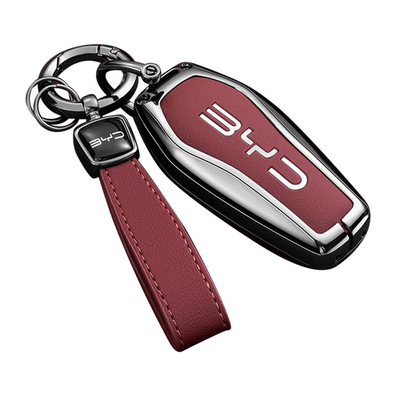 Car Key Case for BYD Song Plus Pro Gm-i 2022 2025 2026 Llavero Keychain Remote Protection Cover Bag Shell Housing Ring Holder Fo