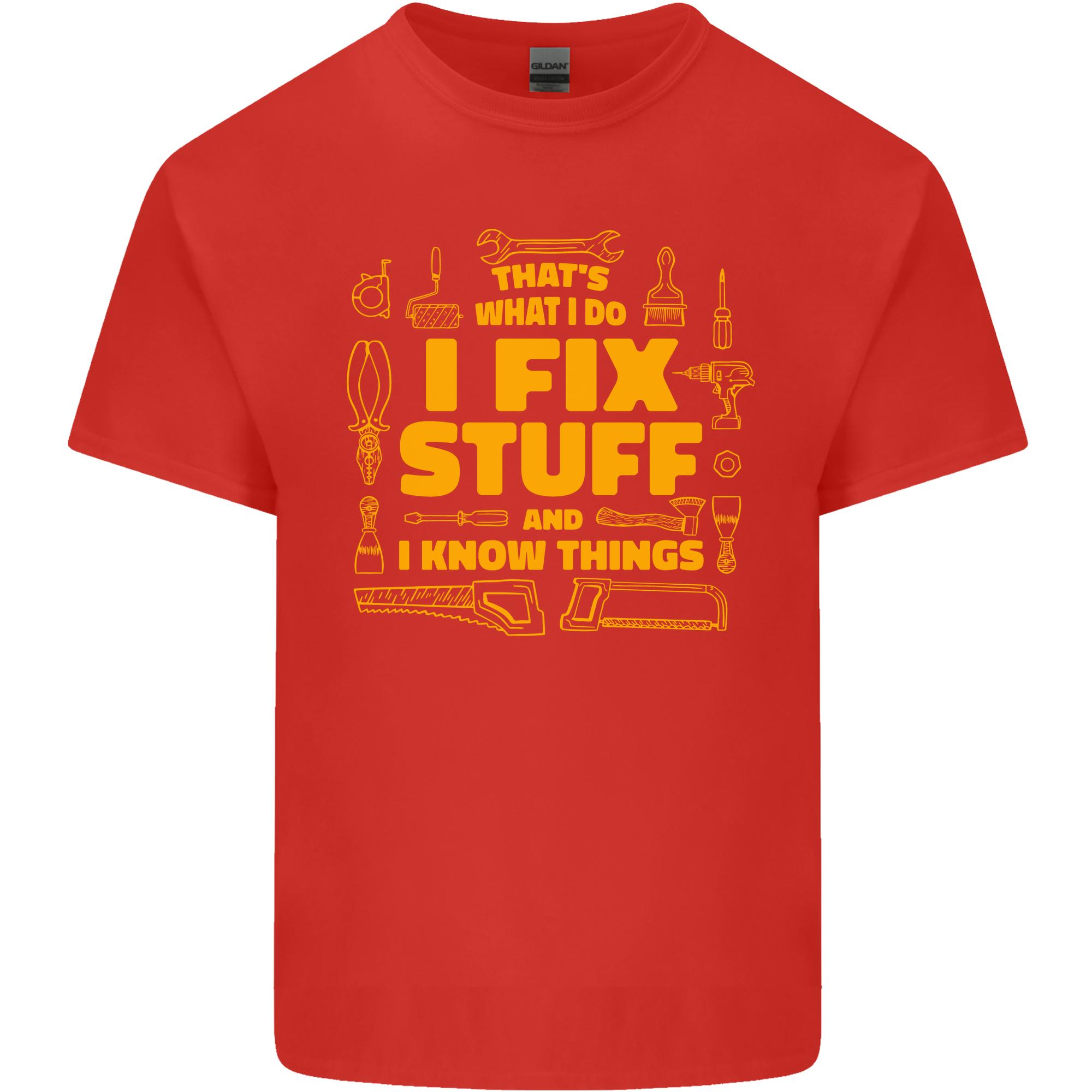 I Fix Stuff Funny Carpenter DIY TradesUnisex Unisexs Light Cotton TShirt S