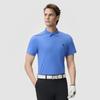 Fila Golf Series Fashion Simple Versatile Classic Sports Comfortable Cool Feeling Knitted Short Sleeve Polo Shirt Men Tops Blue A11M525124F-BU