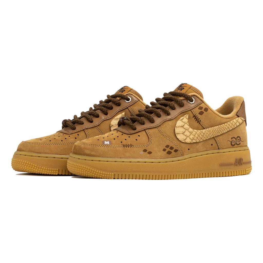 Nike Air Force 1 Wan Hua Nong, Brown Scale Abrasion Resistant Lightweight Wear resistant And Lightweight Low top CJ9179-200(Team113-S-BOX)