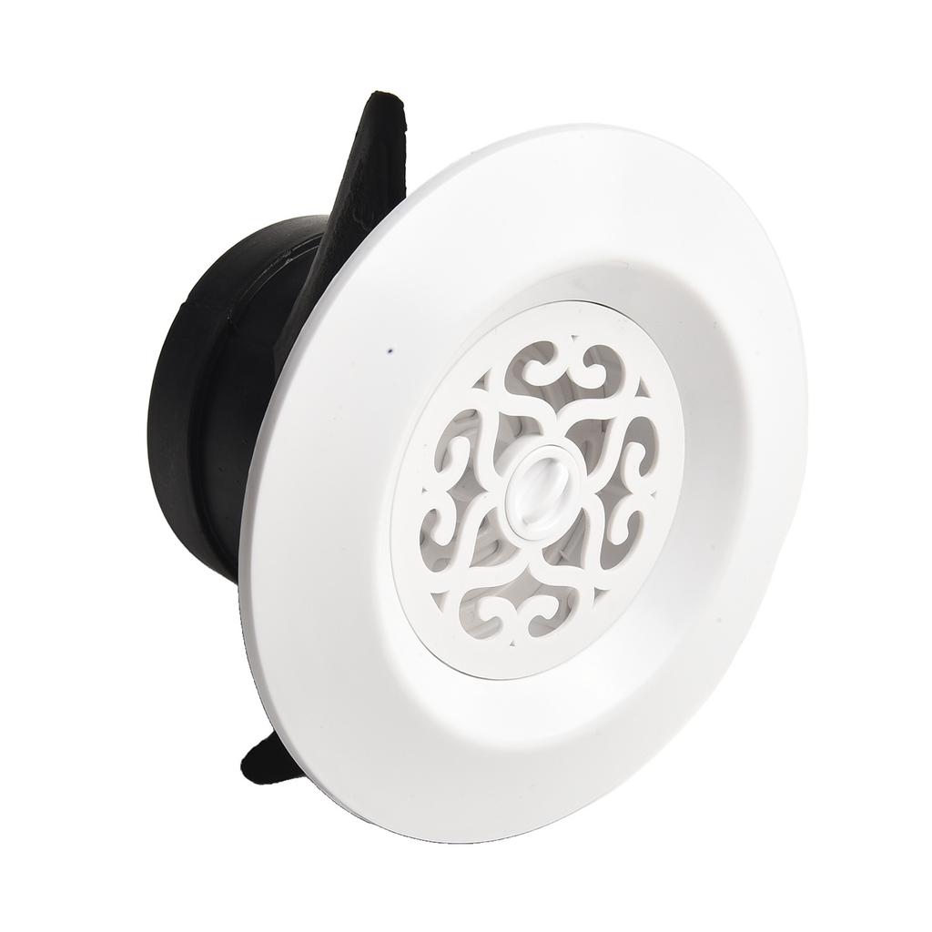 For Home Ventilation Round Air Vent Grille Adjustable Air Vent White ABS Material Control Of Air Flow Fly Screen
